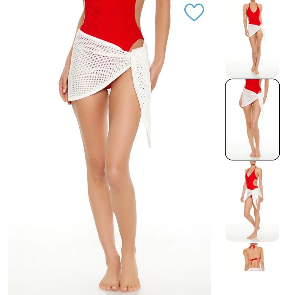 White Crochet Swimsuit Cover-Up NWT